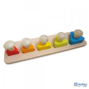 Andreu toys Дървен образователен пъзел 