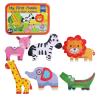 Andreu toys 6 пъзела в кутия Джунгла