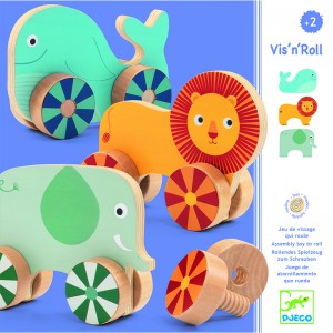 Djeco дървен пъзел-игра Vis'n'roll