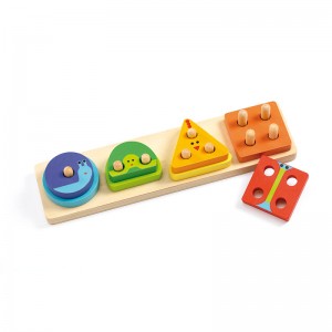 Djeco дървена игра за сортиране 1,2,3,4