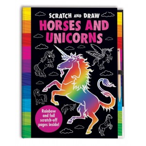 Scratch and Draw книжка Horses and Unicorns