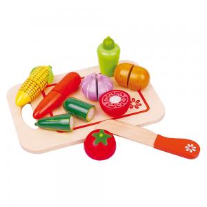 Lelin Toys Дървени зеленчуци за рязане  