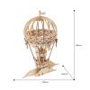 Robotime Дървен 3D пъзел Балон с горещ въздух Robotime Дървен 3D пъзел Балон с горещ въздух